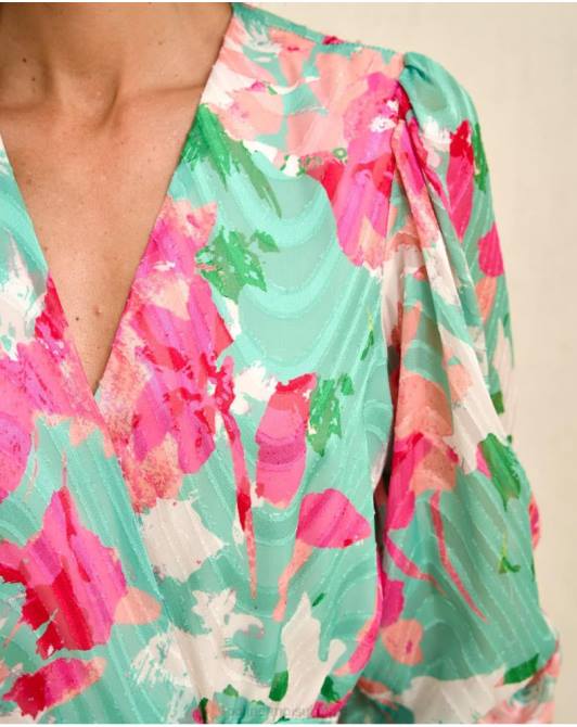 sukienka denisse z kokardką woda zielonaPolin et moi odzież 0TTF81