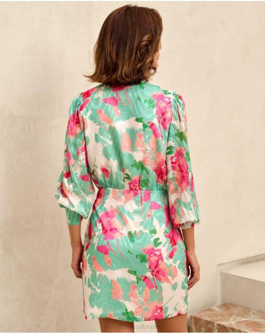 sukienka denisse z kokardką woda zielonaPolin et moi odzież 0TTF81