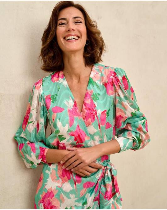 sukienka denisse z kokardką woda zielonaPolin et moi odzież 0TTF81