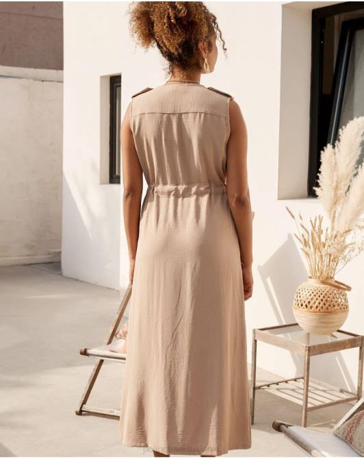 sukienka midi Lina wielbłądPolin et moi odzież 0TTF35