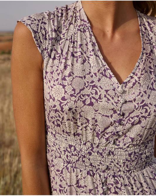 sukienka midi marki Magdal liliowyPolin et moi odzież 0TTF111