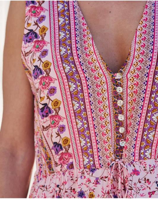 sukienka rozkloszowana Clia RóżaPolin et moi odzież 0TTF79