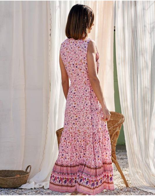 sukienka rozkloszowana Clia RóżaPolin et moi odzież 0TTF79