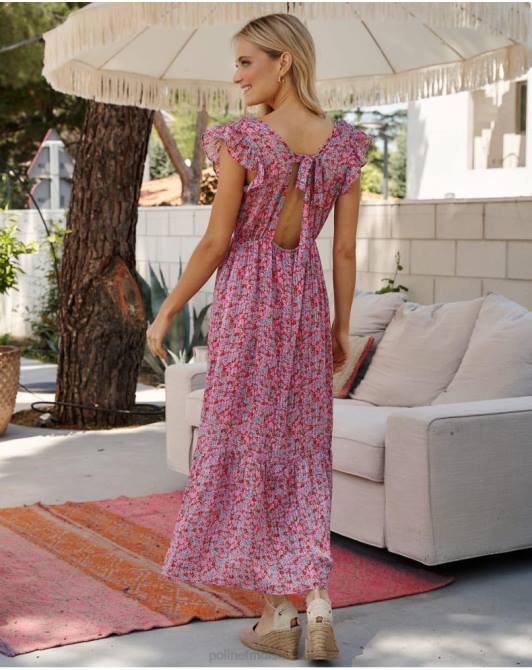 sukienka w kwiaty nie fuksjaPolin et moi odzież 0TTF27