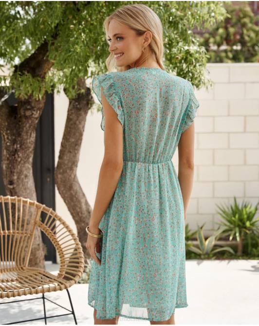 sukienka wzburzyć afri woda zielonaPolin et moi odzież 0TTF21