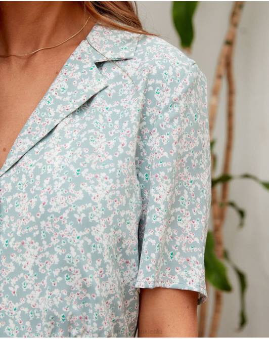 sukienka z klapami Marie eukaliptusPolin et moi odzież 0TTF142