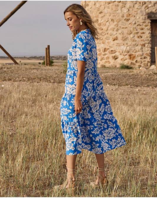 sukienka z nadrukiem Matyldy klein niebieskiPolin et moi odzież 0TTF67