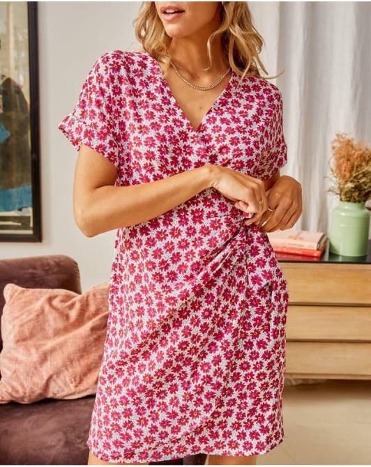 sukienka z węzłem jazminowym malinaPolin et moi odzież 0TTF115