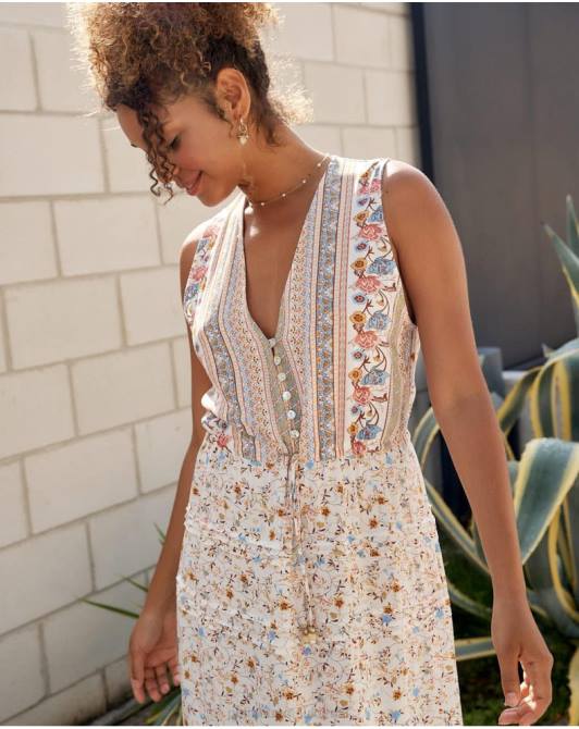 sukienka zapinana na guziki surowyPolin et moi odzież 0TTF10