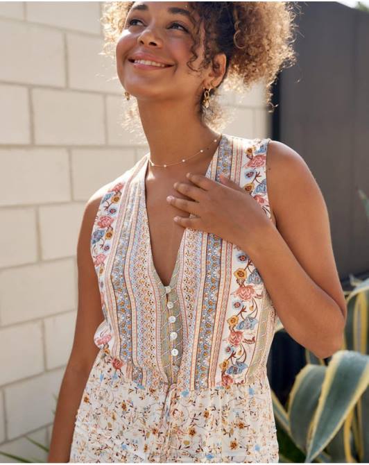 sukienka zapinana na guziki surowyPolin et moi odzież 0TTF10