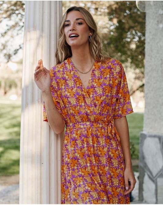 zwiewna sukienka Rosela mangoPolin et moi odzież 0TTF108