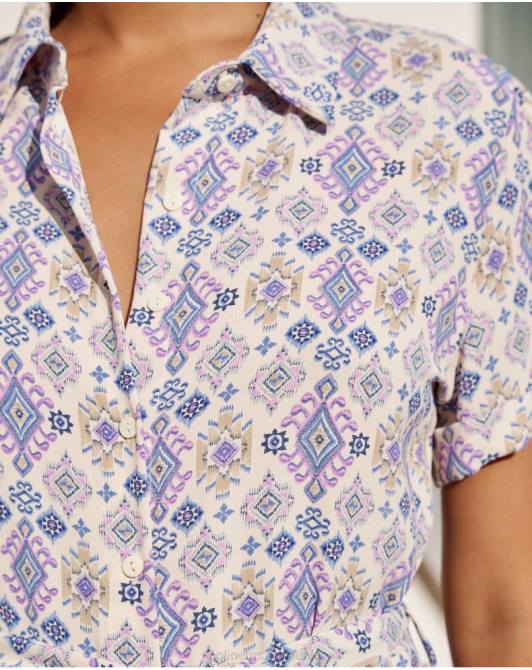 zwykła krótka sukienka liliowyPolin et moi odzież 0TTF43